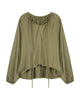 Bliss Satin Tie Blouse Olive
