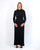 Pashmina Silk Pleated Maxi Black