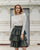 Ellie Makir Pleated Leather Skirt