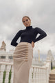 Ellie Makir Wool Midi Skirt