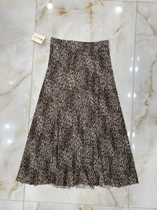 Orly Maxi Skirt Leopard Brown