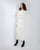 White Knit Overlay Dress