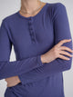 Bliss Classic Henley Periwinkle Blue