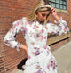 LR White Floral Ruffle Dress