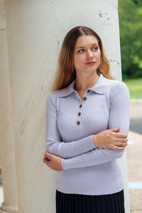 Bliss Perfect Knit Polo Lavender - LIMITED EDITION